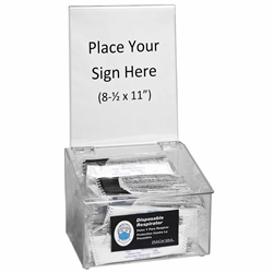 5159 - Horizon Mfg. Clear Plastic Universal Dispenser