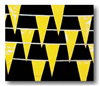 15903-41  -  MUTUAL IND - OSHA Perimeter Marker -  Yellow